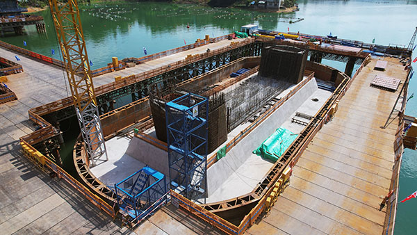 施工现场。蓝子卿摄