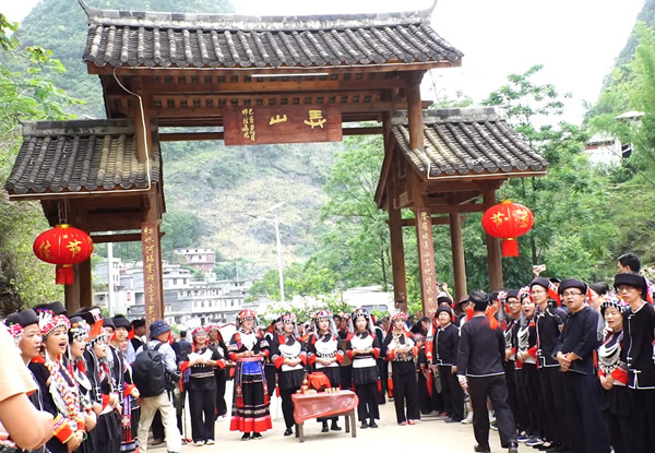 祝著节民俗展演活动现场。