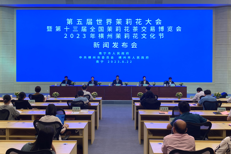 新闻发布会现场。横州市委宣传部供图