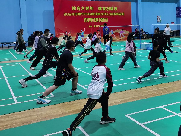 羽毛球项目现场。南宁市体育场供图