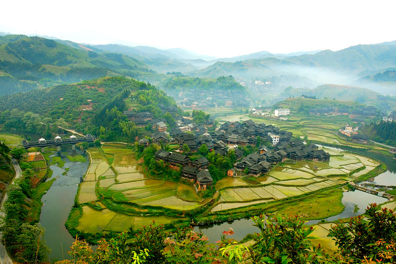 程阳八寨景区全景。广西旅发集团供图