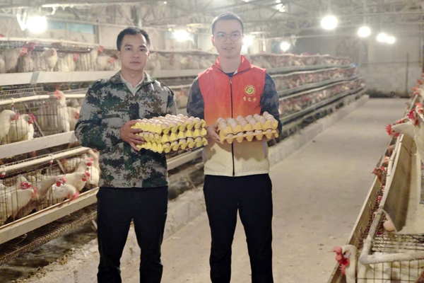 李长步组织村“两委”谋划特色产业，增加村集体经济。广西幼师供图