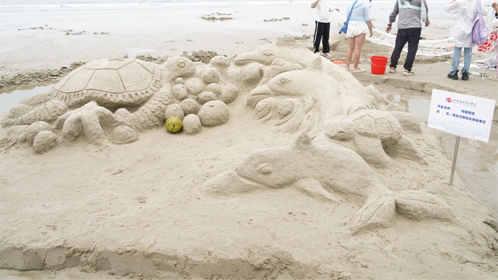 沙雕作品。北海艺术设计学院供图