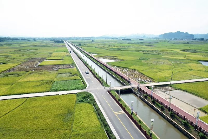 上林覃黄至登山公路。南宁市交通运输局供图